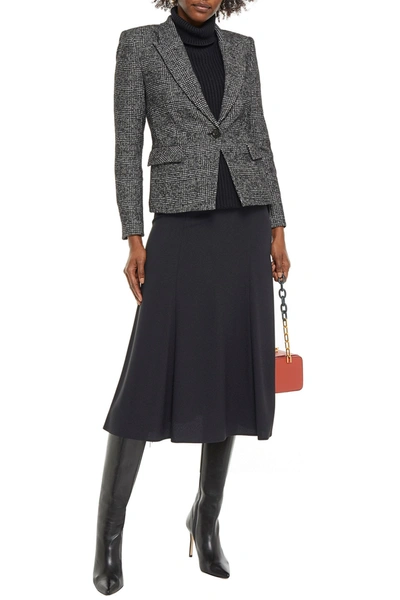 Veronica Beard Melvin Prince Of Wales Checked Jacquard Blazer In Black