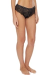 LOVE STORIES JACQUARD-TRIMMED STRETCH-LACE MID-RISE BRIEFS,3074457345621290932