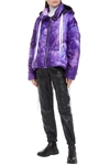 KHRISJOY CONVERTIBLE QUILTED TIE-DYED SHELL HOODED DOWN JACKET,3074457345624061654