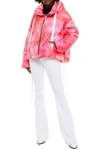 KHRISJOY CONVERTIBLE QUILTED TIE-DYED SHELL HOODED DOWN JACKET,3074457345624061653