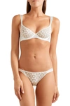 MYLA CARNABY STREET STRETCH-LEAVERS LACE AND SATIN LOW-RISE BRIEFS,3074457345621809971