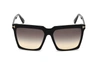 Tom Ford Sabrina 01b Square Sunglasses In Black