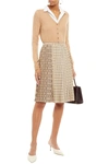 BURBERRY PLEATED PRINTED CREPE DE CHINE SKIRT,3074457345623833176