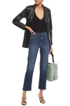 FRAME LE HIGH STRAIGHT CROPPED HIGH-RISE STRAIGHT-LEG JEANS,3074457345623709881