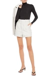Majestic Stretch Jersey Turtleneck Top In Black