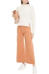 VICTORIA VICTORIA BECKHAM CROPPED MID-RISE WIDE-LEG JEANS,3074457345623874680