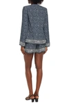 Vanessa Bruno Printed Crepe Jacket In Navy