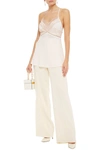 VICTORIA BECKHAM LACE-TRIMMED SILK CREPE DE CHINE CAMISOLE,3074457345623791649