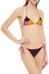 ZIMMERMANN EDIE SPLICED colour-BLOCK TRIANGLE BIKINI,3074457345624212689