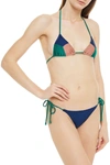 ZIMMERMANN FREJA COLOR-BLOCK TRIANGLE BIKINI,3074457345624212693