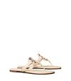 TORY BURCH MILLER METAL-LOGO SANDAL, LEATHER,192485701364