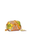 Tory Burch Women's Mcgraw Floral Leather Camera Bag In Rust Wallpaper Floral