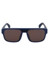 Mykita Md25 Navy Blue Brown Solid Acetate Sunglasses In Black