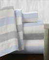 Pointehaven Savannah Stripe Superior Weight Cotton Flannel Sheet Set, Queen In Savannah