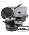 FARBERWARE COOKSTART ALUMINUM DIAMONDMAX NONSTICK 15-PC. COOKWARE SET