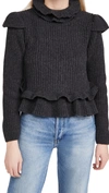 GANNI Rib Knit Pullover,GANNI31185