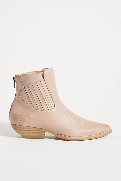 Silent D Puly Western Boots In Beige