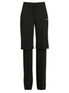 OFF-WHITE FORMAL DOUBLE-LAYER TROUSERS,400011330895