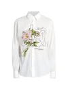 GIVENCHY FLORAL BUTTON-FRONT SHIRT,400012241720