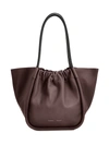 Proenza Schouler Women's Ruched Leather Tote In Dark Bordeaux