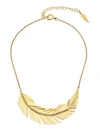 Cadar Large Feather Necklace - Atterley In Gold