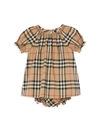 BURBERRY BABY GIRL'S HEDI ARCHIVE PLAID DRESS & BLOOMERS SET,0400013347704