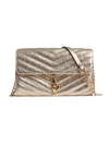 REBECCA MINKOFF EDIE QUILTED METALLIC LEATHER WALLET-ON-CHAIN,400013498544