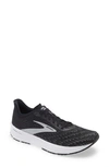 Brooks Hyperion Tempo Running Shoe In Black/ Silver/ White