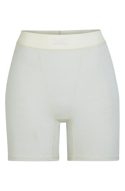 Skims Rib Sleep Boxers In Talc