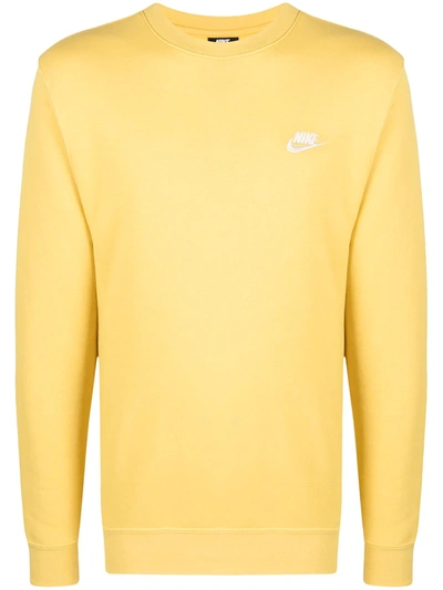 Nike Club Relaxed-fit Sweatshirt In Yellow