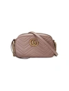 GUCCI GG MARMONT SMALL LEATHER SHOULDER BAG