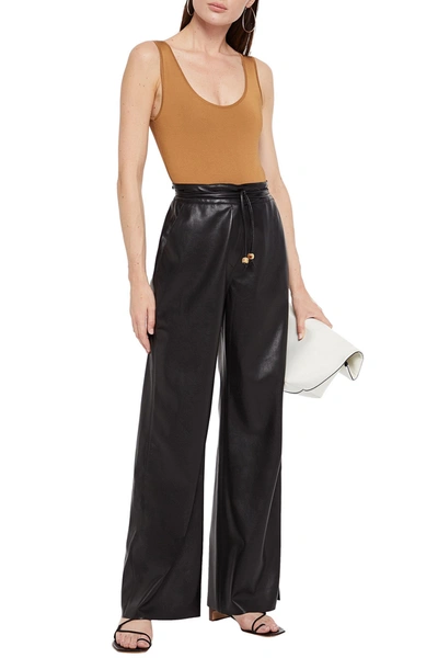 NANUSHKA VEGAN LEATHER WIDE-LEG PANTS,3074457345623874283