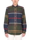 Barbour Button-down Check-pattern Cotton Shirt In Verde