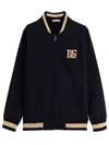 DOLCE & GABBANA COTTON SWEATSHIRT WITH LOGO PATCH,L4JW9KG7XJSB0665