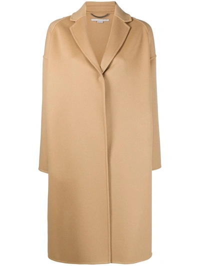 Stella Mccartney Bilpin Oversized Wool Coat In Beige