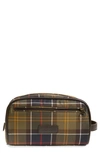 Barbour Mens Blue Polyester Pouch In Classic Tartan