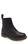 Dr. Martens' Leather Vintage 1460 Boots In Black Greasy Leather