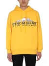 Ih Nom Uh Nit Mountaineering Print Hoodie In Yellow