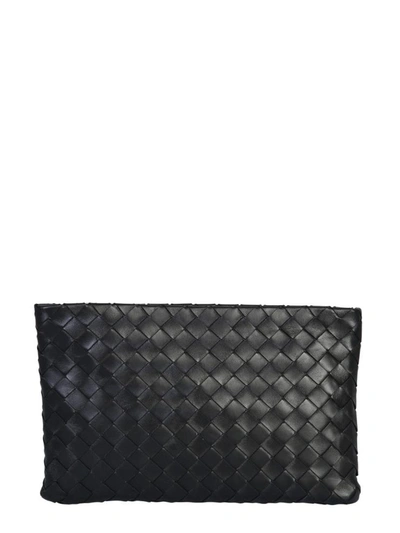 Bottega Veneta Large Clutch In Black