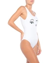 Chiara Ferragni Woman One-piece Swimsuit White Size S Polyamide, Elastane
