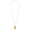 Emanuele Bicocchi Gold Wing Pendant Necklace In Gold
