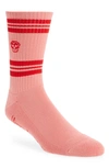 Alexander Mcqueen Skull Motif Sport Socks In Roseate/ Red