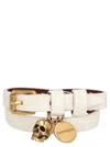 ALEXANDER MCQUEEN ALEXANDER MCQUEEN SKULL CHARM WRAP BRACELET