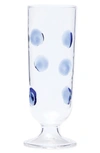 Vietri Drop Blue Champagne Glass