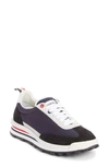 Thom Browne Tech Runner Tessuto Mesh Sneakers In Navy