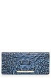 Brahmin 'ady' Croc Embossed Continental Wallet In Maritime Melbourne