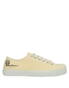 MAISON MARGIELA MAISON MARGIELA MAN SNEAKERS LIGHT YELLOW SIZE 7 TEXTILE FIBERS,11792694MQ 17