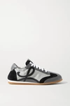 LOEWE BALLET RUNNER SHELL, SUEDE AND LEATHER SNEAKERS