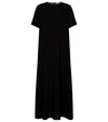 The Row Essentials Robi Crepe Maxi Dress In Black