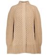 ALEXANDER MCQUEEN WOOL AND CASHMERE CAPE,P00524179